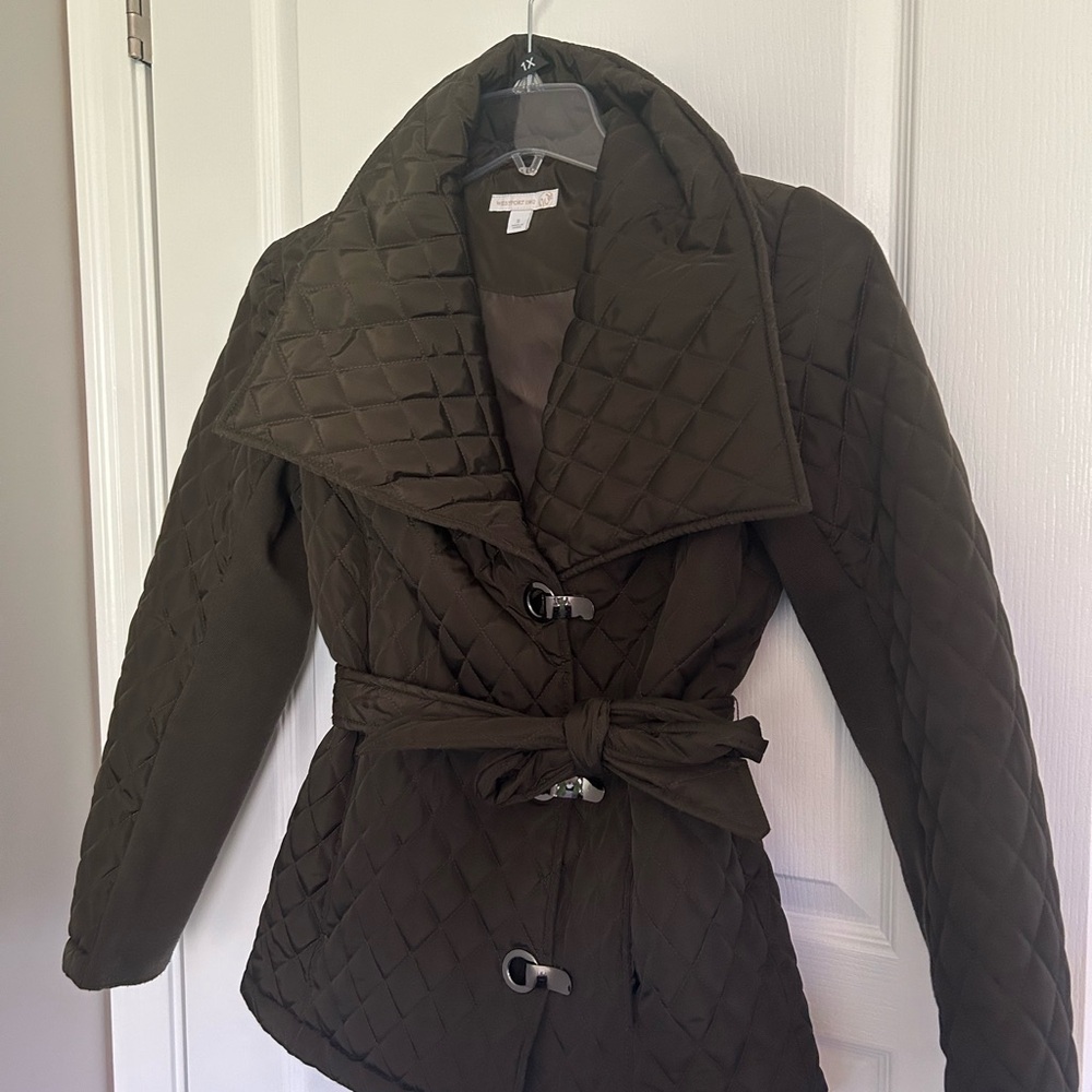 Quilted Olive Green Women's Jacket